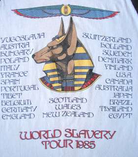 Vintage 1985 IRON MAIDEN World Slavery Tour shirt XLNT Powerslave 