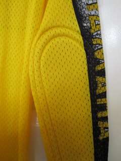 Vintage YAMAHA Racing Jersey Shirt Vented Elbow Pads Yellow Black 