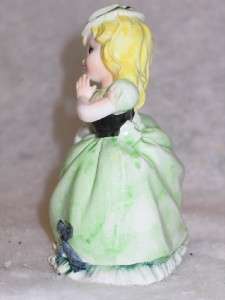 Vintage St. Patricks Day Ceramic Bloomer Girl Ries MIJ  