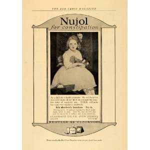  1918 Ad Nujol Constipation Cure Girl Standard Oil NJ 