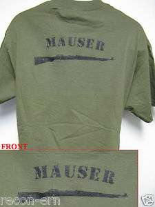 MAUSER RIFLE T SHIRT/ NEW / 8mm  