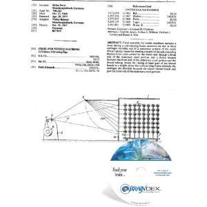  NEW Patent CD for CREEL FOR TEXTILE MACHINES Everything 