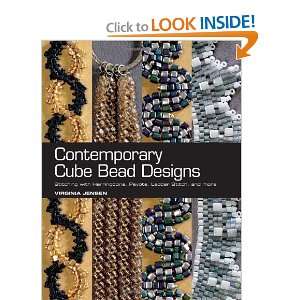 Contemporary Cube Bead Designs Stitching with Herringbone, Peyote 