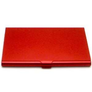    LZ New York Aluminum Red Business Card Case