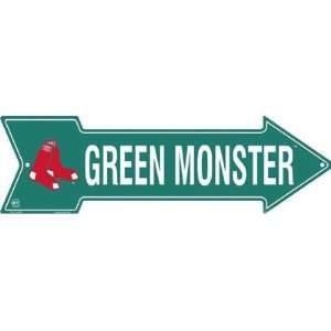   Red Sox MLB Baseball Green Monster Metal Arrow Sign