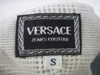 VERSACE JEANS COUTURE Black White Houndstooth Jacket S  