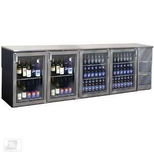    XSH(RRLL) 108 Glass Door Two Zone Back Bar Cooler