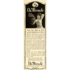 com 1922 Ad DeMiracle Depilatory Hair Removal Beauty Ointment Liquid 