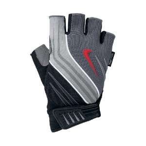  Nike Mens Elite Training Gloves, Black/Gray/Red, Medium 
