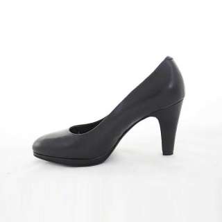 Ecco Women Junction 80Mm Black Leather Heels  