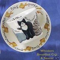 WHISKERS BREAKFAST CUP SAUCER, ROY KIRKHAM  