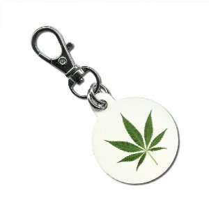   Marijuana Pot Leaf Weed 1.25 Inch Aluminum Dog Tag