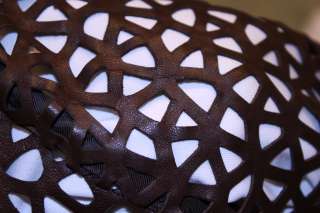 AKRIS Cropped Perforated Leather Jacket Nappa Leather 6/MEDIUM $3990 