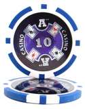 500 Black Aluminum Case Ace Casino Poker Chip Set  