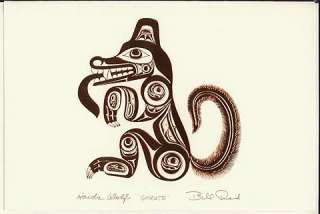 BILL REID 4 Embossed Haida Art Cards COPPER PACKAGE #2  