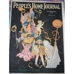 PEOPLES HOME JOURNAL NOVEMBER 1924   COVER ART (ADVERTISEMENT ON BACK 