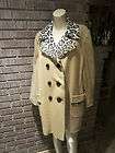 NILS Plush Winter Coat w leopard trim  