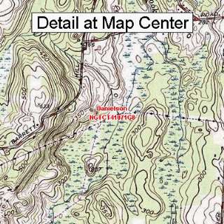  USGS Topographic Quadrangle Map   Danielson, Connecticut 
