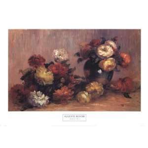  Gerbes de Fleurs   Poster by Pierre Auguste Renoir (38x27 