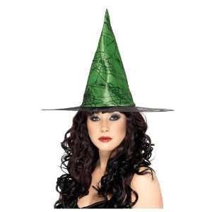  Smiffys Spiderweb Witch Hat Green And Black Ladies Toys & Games