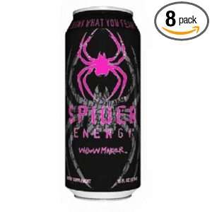 Spider Energy Drink, Widow Maker, 16 Ounce (Pack of 8)  