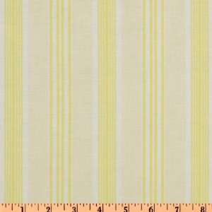  44 Wide Darla Ticking Stripe Yellow Fabric By The Yard 