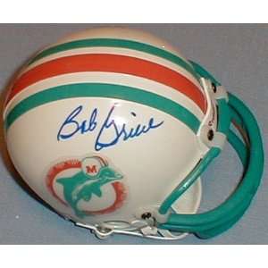  Bob Griese Autographed Dolphins Mini  Helmet