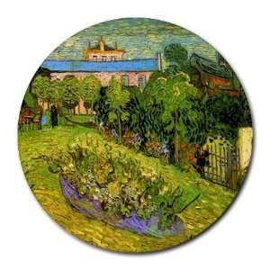  Daubignys Garden 2 By Vincent Van Gogh Round Mouse Pad 