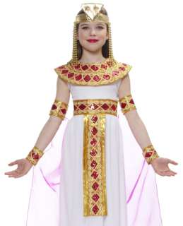 Kids Cleopatra Egyptian Princess Halloween Costume M  