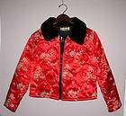 LOCO WIDO by Linda Marrone Red Quilted Jacket M (New)