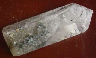   hair or TOURMALINE Inclusion clear quartz crystal point healing