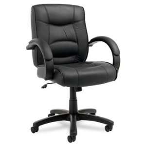  Alera® Strada Leather Mid Back Swivel/Tilt Chair CHAIR 