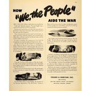 1943 Ad Young & Rubicam We the People Radio Program WW2 