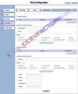 Web Configuration allows to change and administrate setting of the DVR 