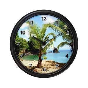 Tropical Beach Scene Wall Clock, 10