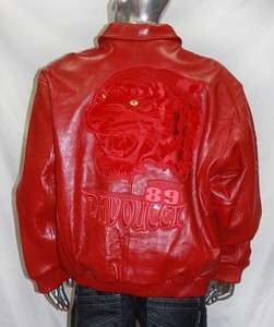 DAVOUCCI RED LEATHER JACKET  