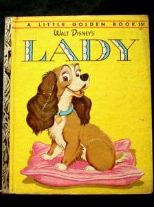 Little Golden Book Disney LADY (AND THE TRAMP) (1954)  