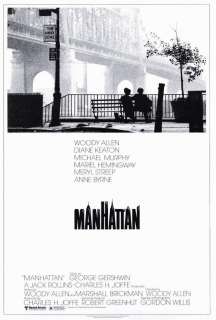 Manhattan 27 x 40 Movie Poster, Woody Allen  
