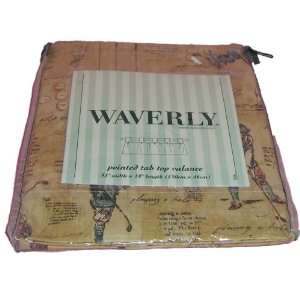  Waverly Ponited Tab Top Valance Vintage Golf Theme