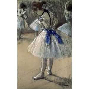 Danseuse, Dancer, Pastel/Char/Chalk by Edgar Degas. Size 6.13 X 10.00 