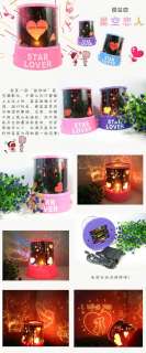 Pink Star Lover Projector LED Projection Light Valentine Romantic Gift 