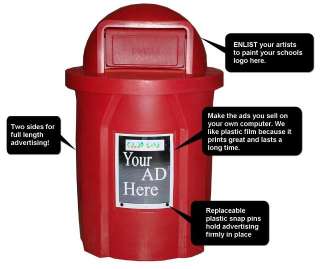 42 Gallon Indoor Outdoor Trash Can 11 Colors 5 Lids  