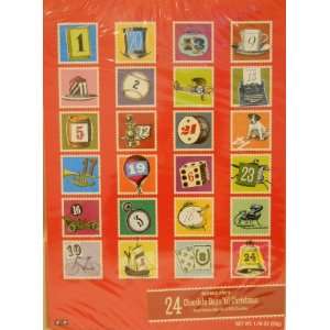 Trader Joes 24 Chocolate Days Till Christmas Vintage Style Advent 
