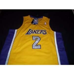  Derek Fisher Adidas Home Gold Los Angeles Lakers Jersey 