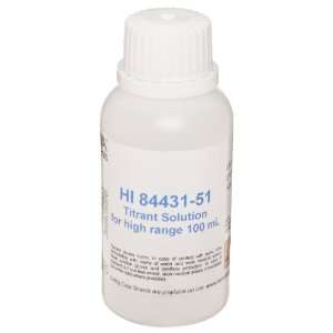   HI 84431 51 Titrant Solution for High Range Alkalinity, 100mL Bottle