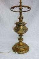 Antique Oil Lamp WILD & WESSEL Brass Bronze Student Harvard Aladdin 