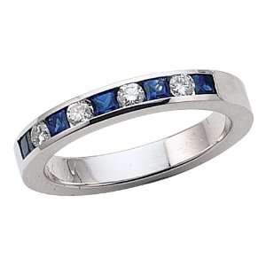  0.70 cttw Karina B(tm) Genuine Sapphire Band in Platinum 