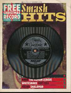 Smash Hits Magazine December 1982 w/ Flexidisc Abba  