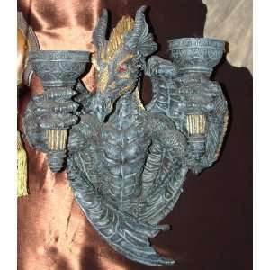  Dragon Wall Candle Holder 20h X 14 1/2l