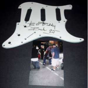  Bo Diddley Autographed / Signed Guitar Pick Guard   Sports 